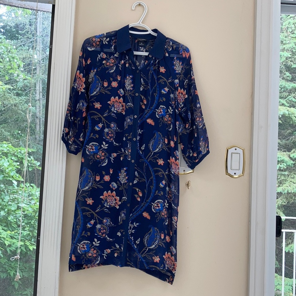 Club Monaco silk dress with underdress
